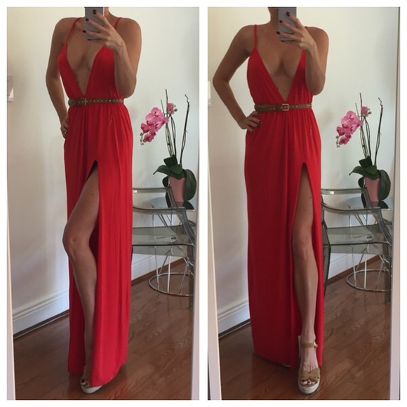 Dresses & Skirts - Red Maxi Dress